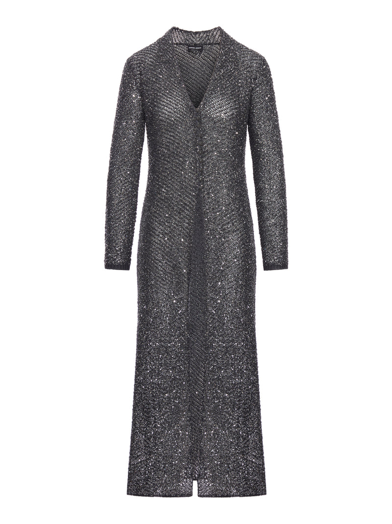 LONG KNITTED CARDIGAN