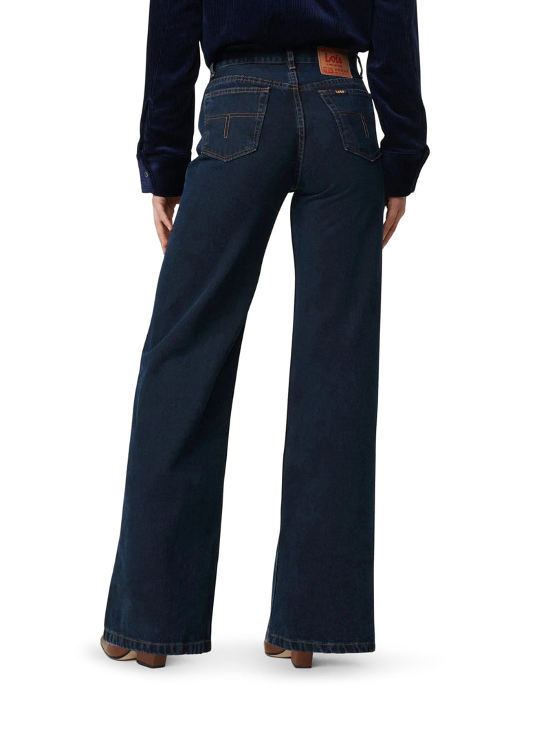 LINDSAY PALAZZO JEANS IN DENIM