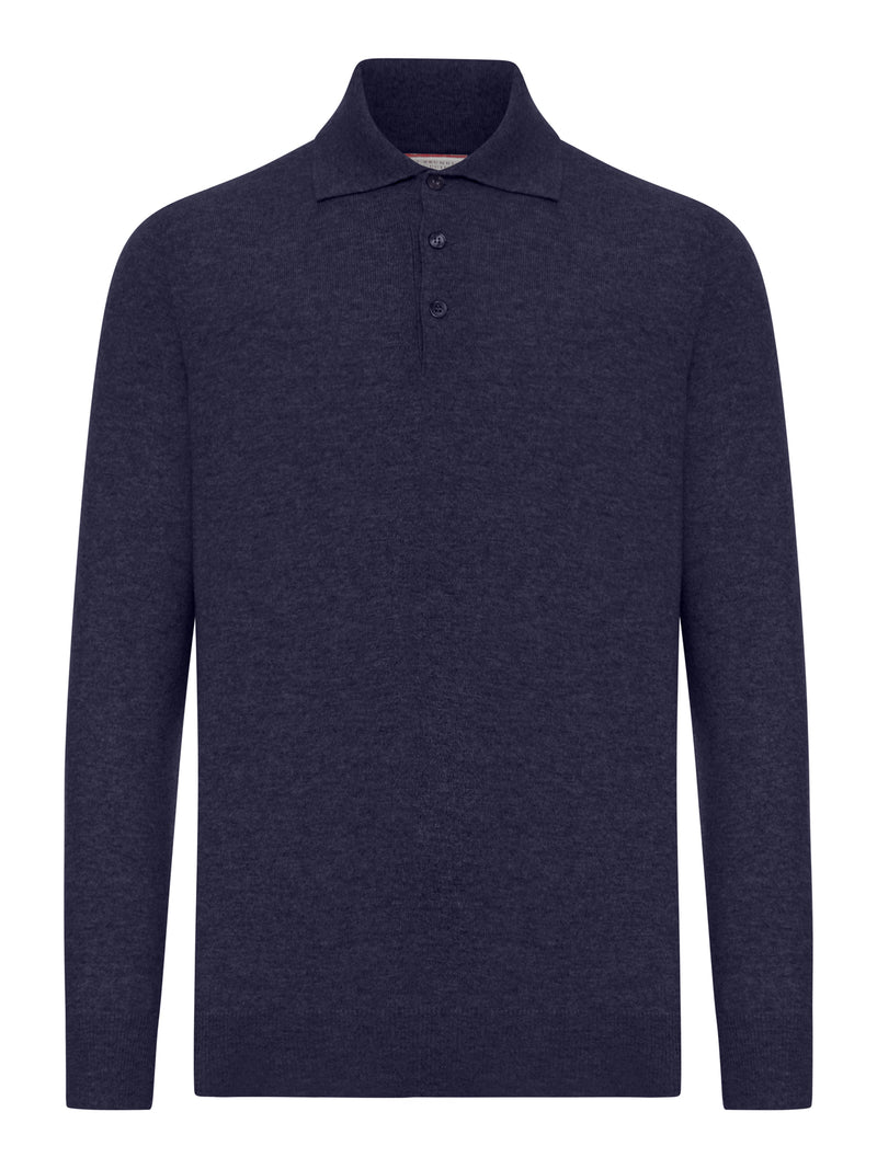 CASHMERE POLO STYLE SWEATER