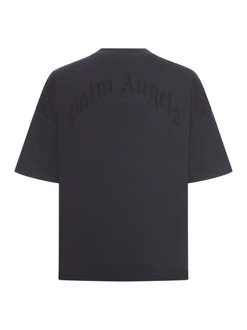 CURVED LOGO LOOSE COLLAR TEE