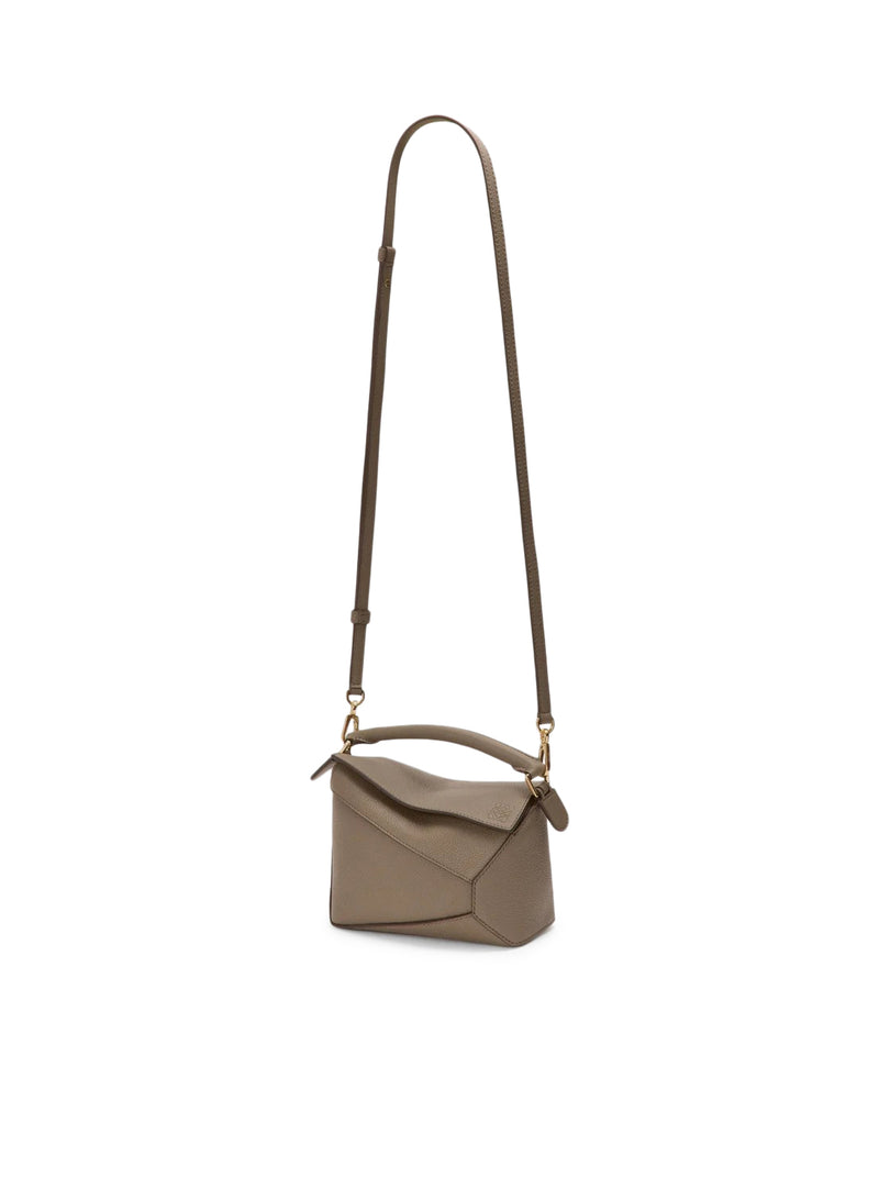 PUZZLE EDGE MINI BAG IN GRENADE LEATHER