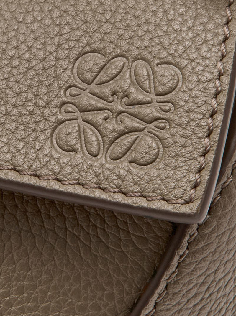 PUZZLE EDGE MINI BAG IN GRENADE LEATHER