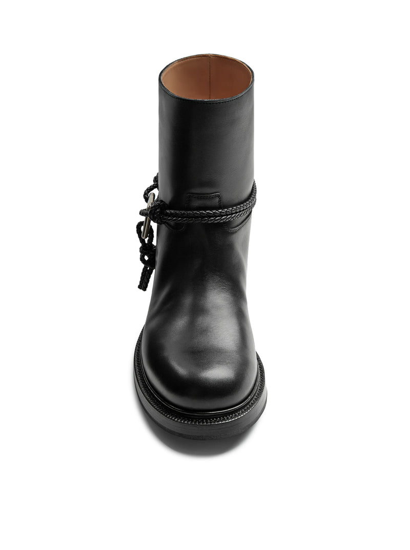 JAMES LEATHER ANKLE BOOTS