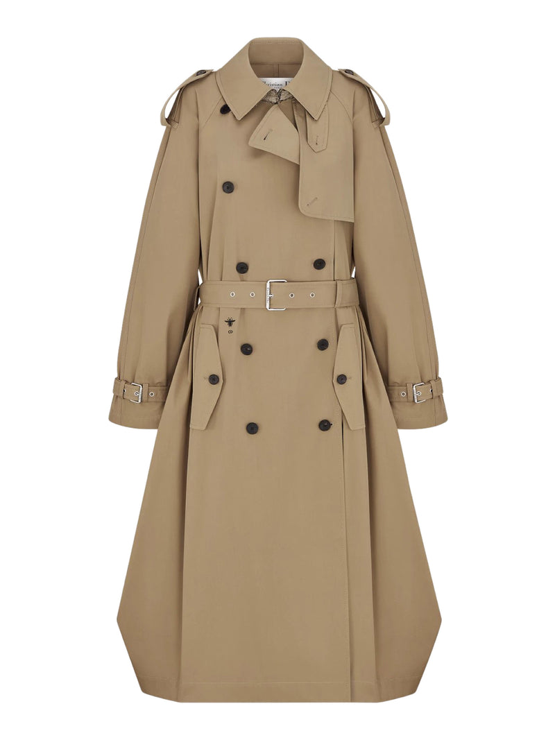 COTTON GABARDINE TRENCH COAT