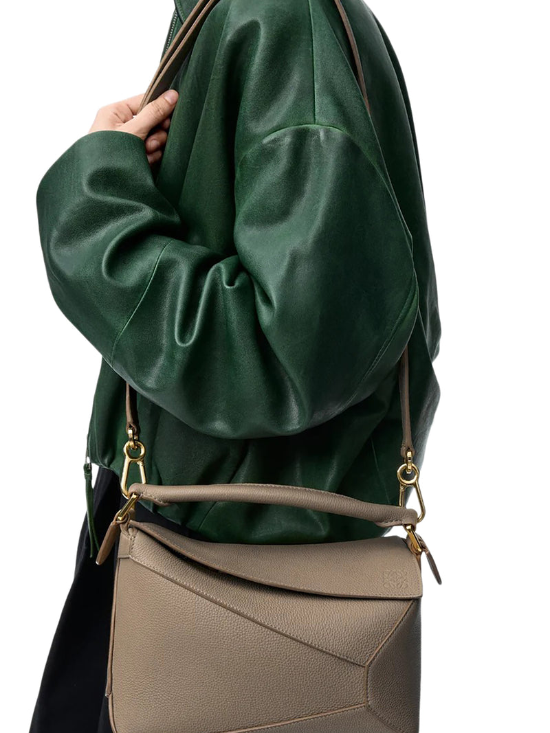 SMALL PUZZLE EDGE BAG IN GRAINED CALFSKIN