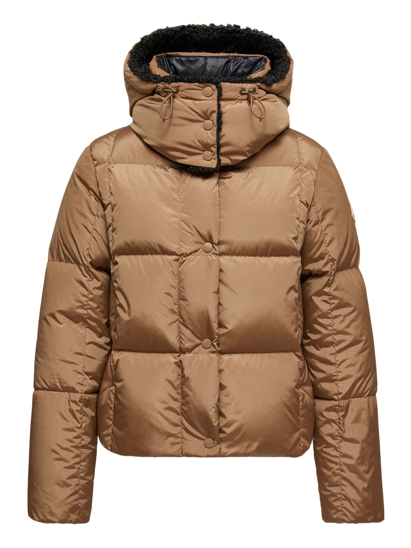 CASTELNOU SHORT DOWN JACKET WITH HOOD AND CHECKED QUILTING