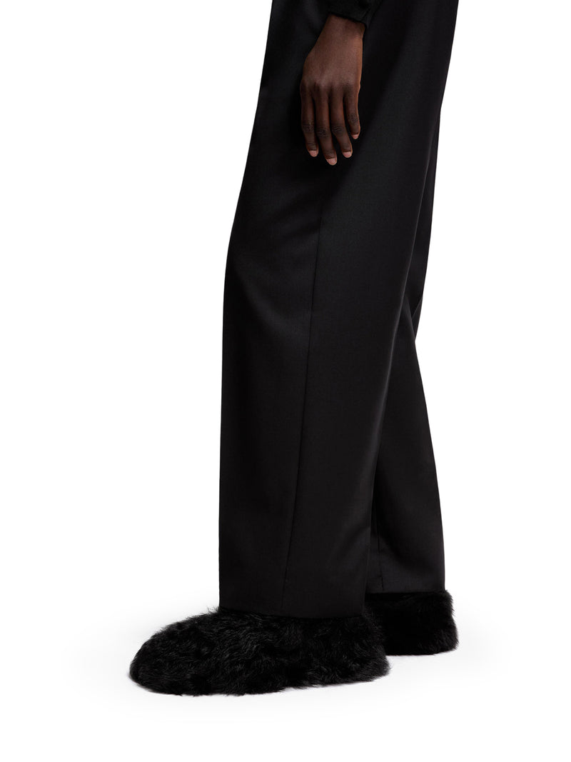 TAILORED WOOL GABARDINE TROUSERS