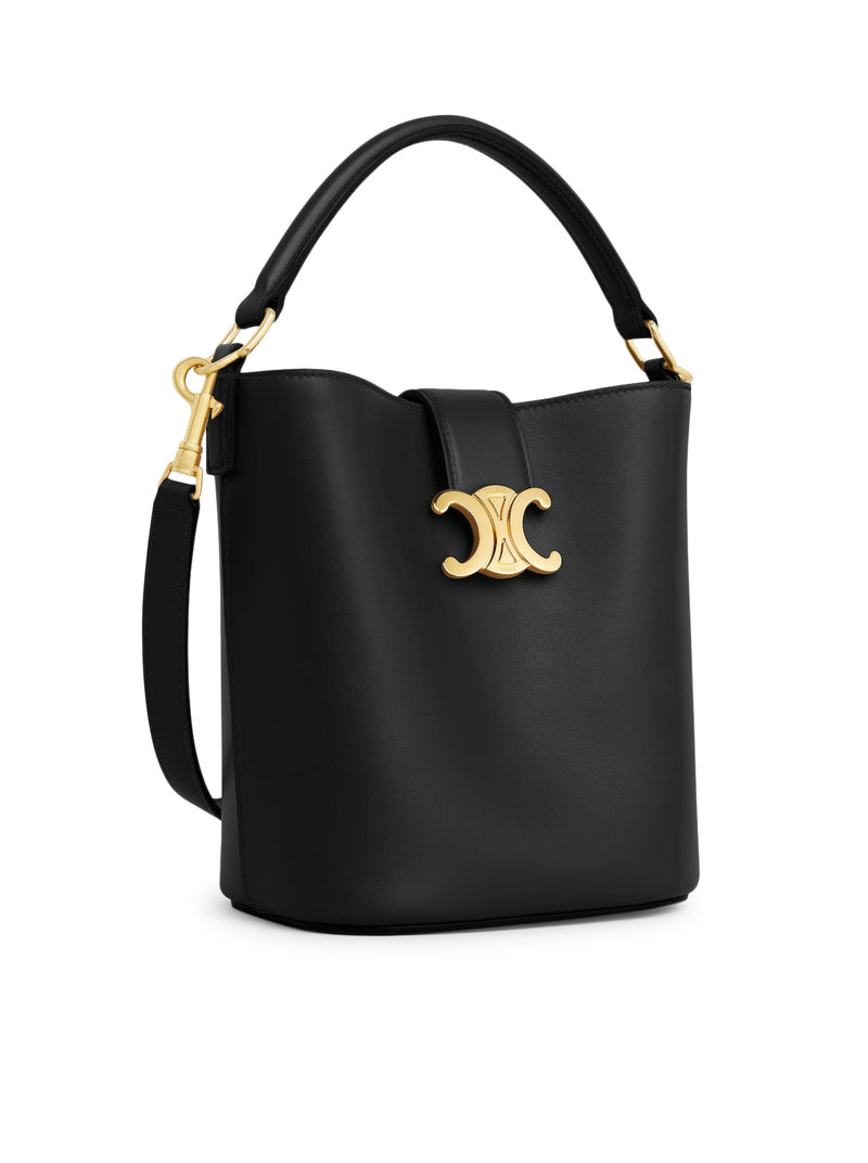 LOUISE SMALL LEATHER BUCKET BAG