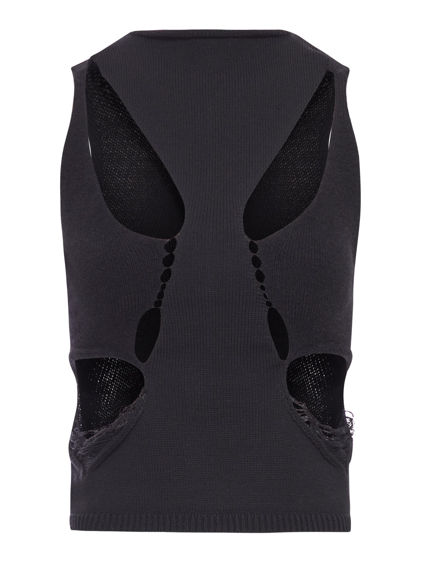 TANJA BLACK WOOL TOP