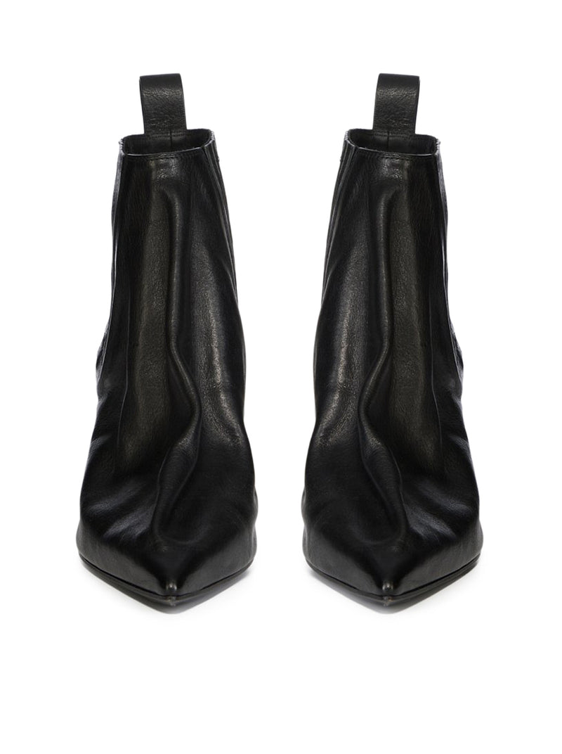 ANKLE TACO LEATHER BOOTS