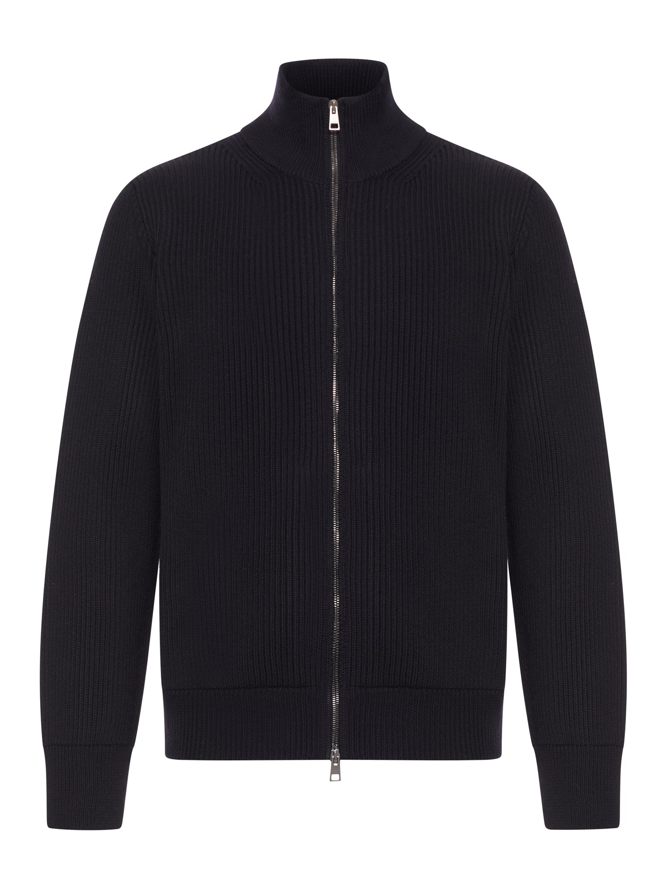 RIBBED WOOL JACKET WITH ZIP