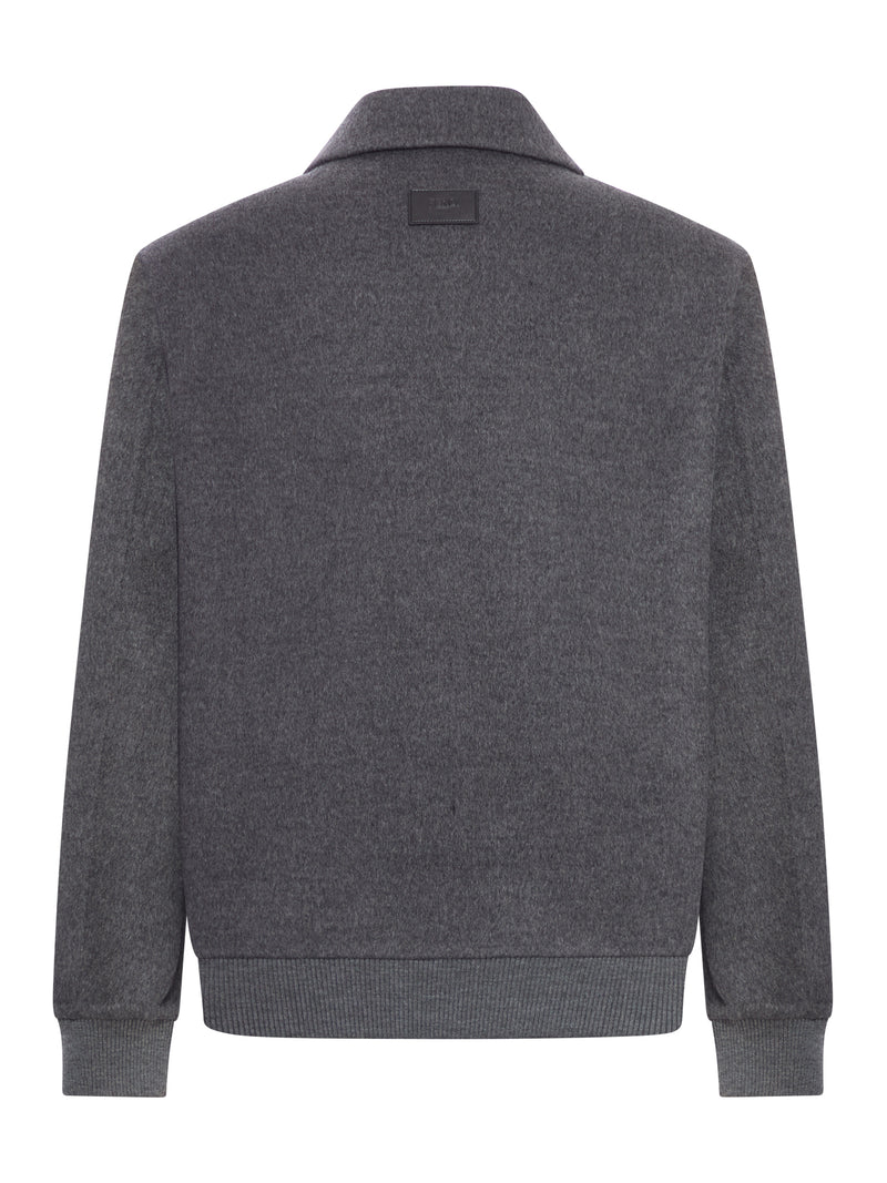 SINGLE-BREASTED WOOL BLOUSON