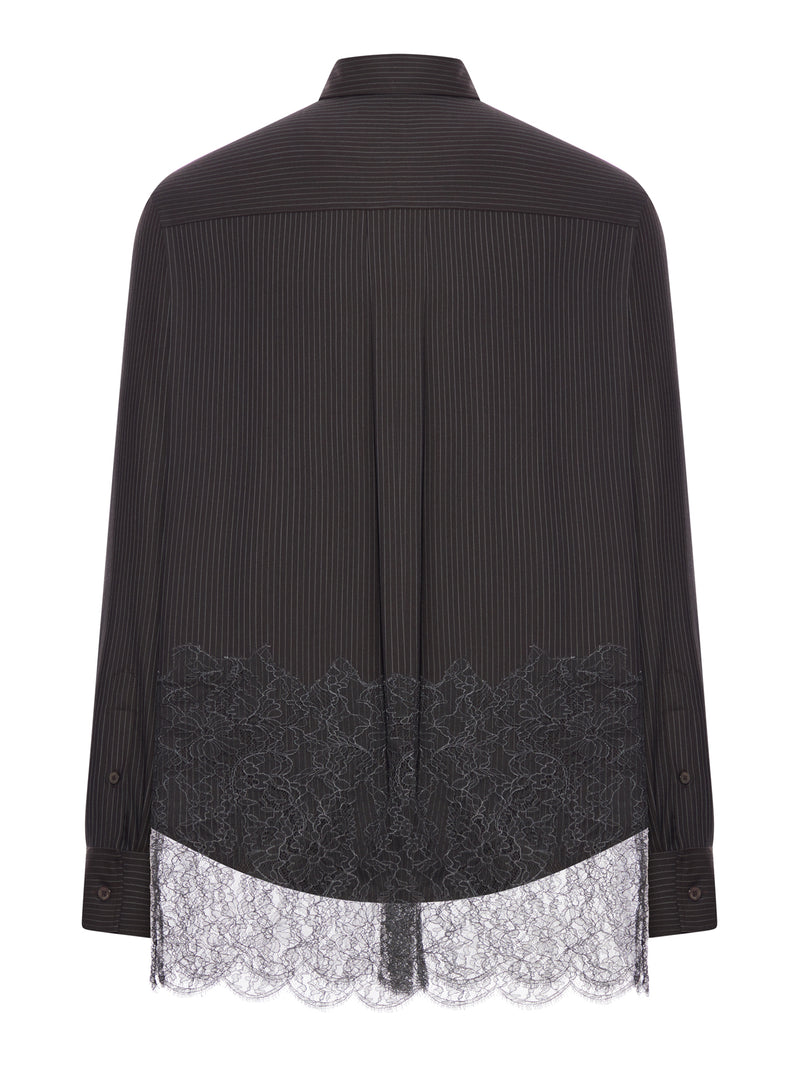 PINSTRIPED WOOL SHIRT