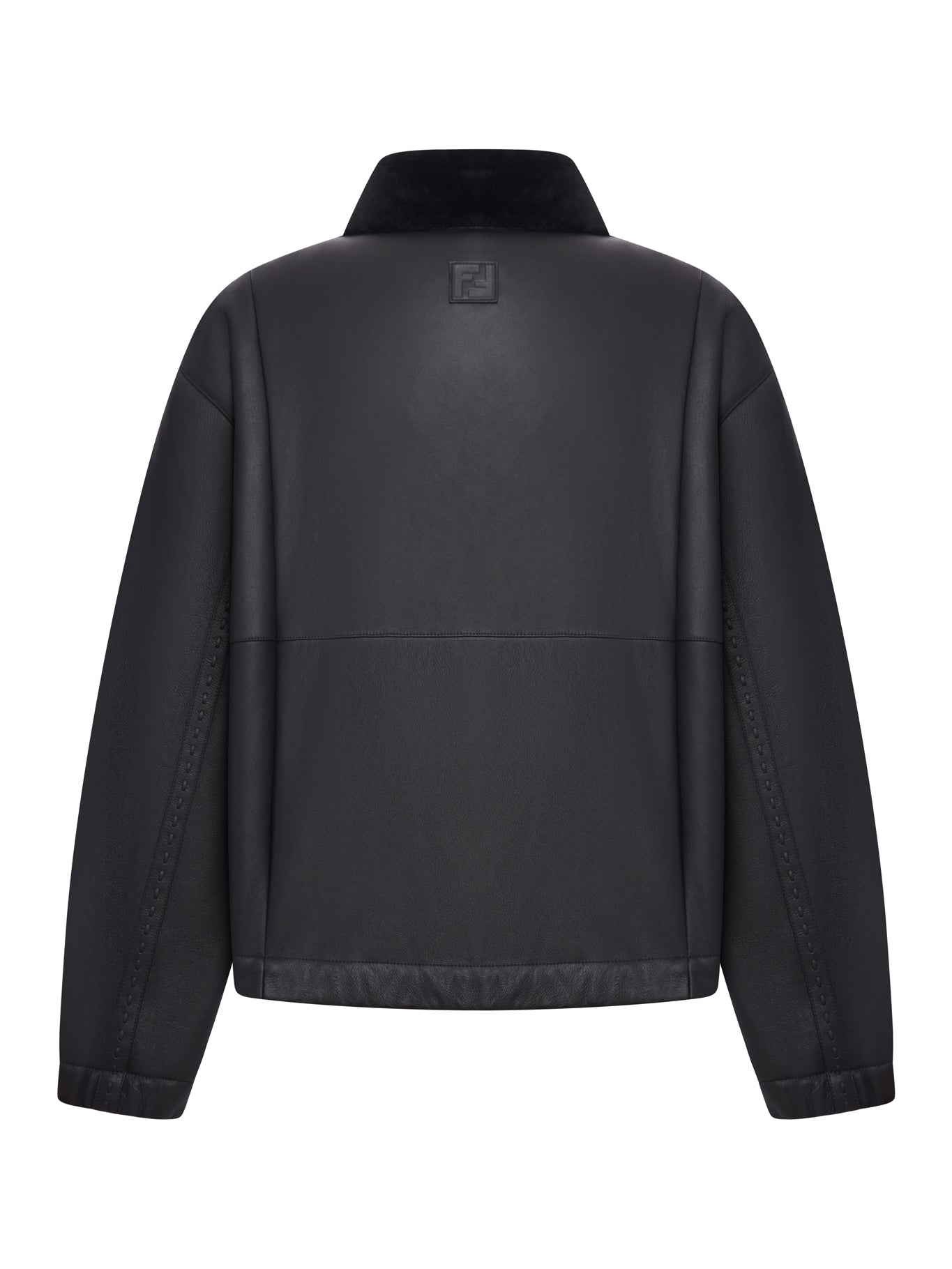 BLACK SHEEPSKIN BLOUSON