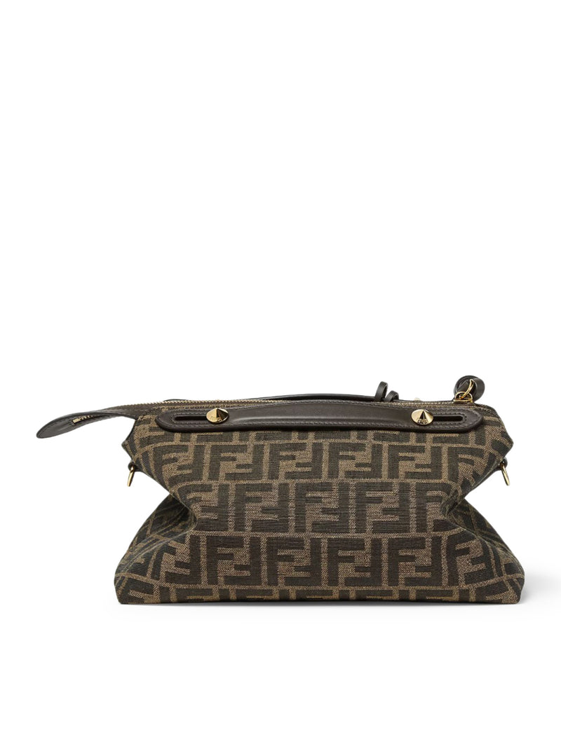 BY THE WAY SOFT MEDIUM BAG IN BROWN FF JACQUARD FABRIC