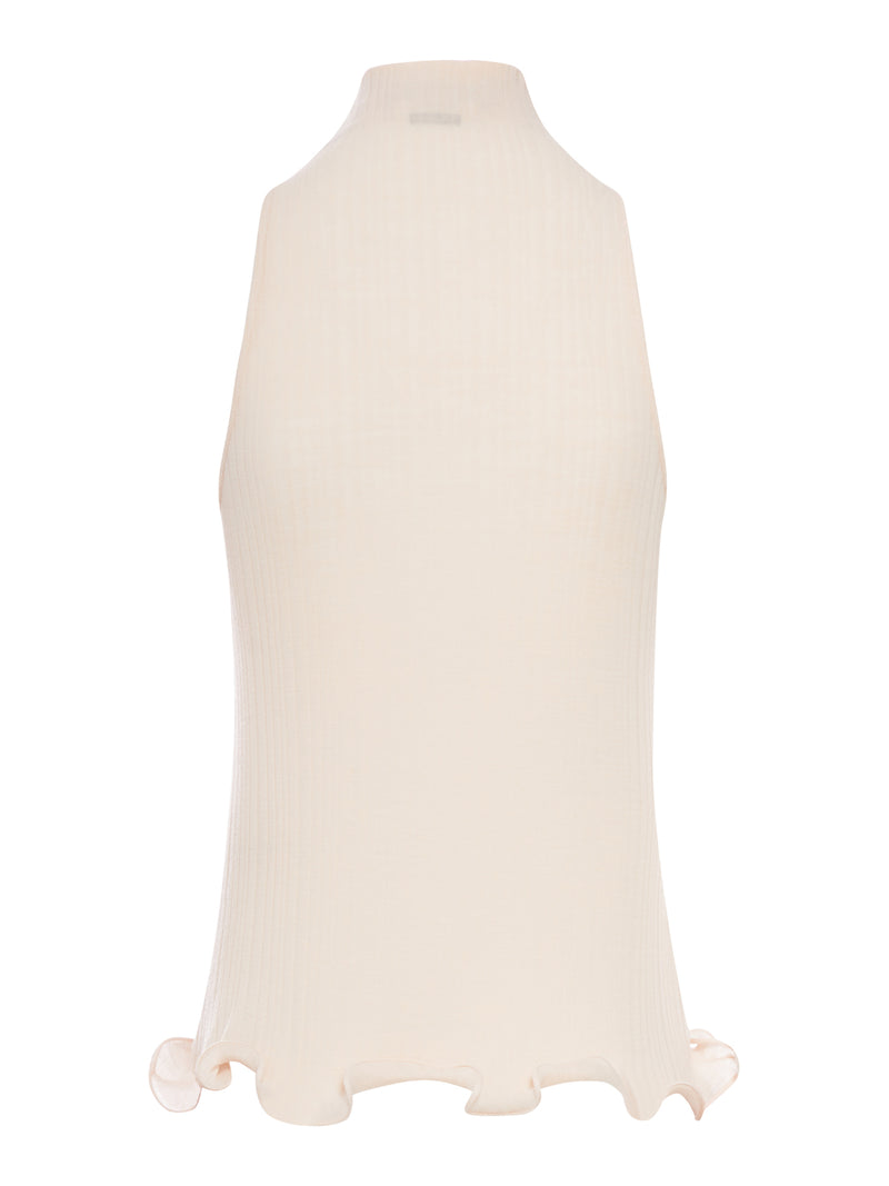 COTTON TOP FINISHED WITH RUFFLES