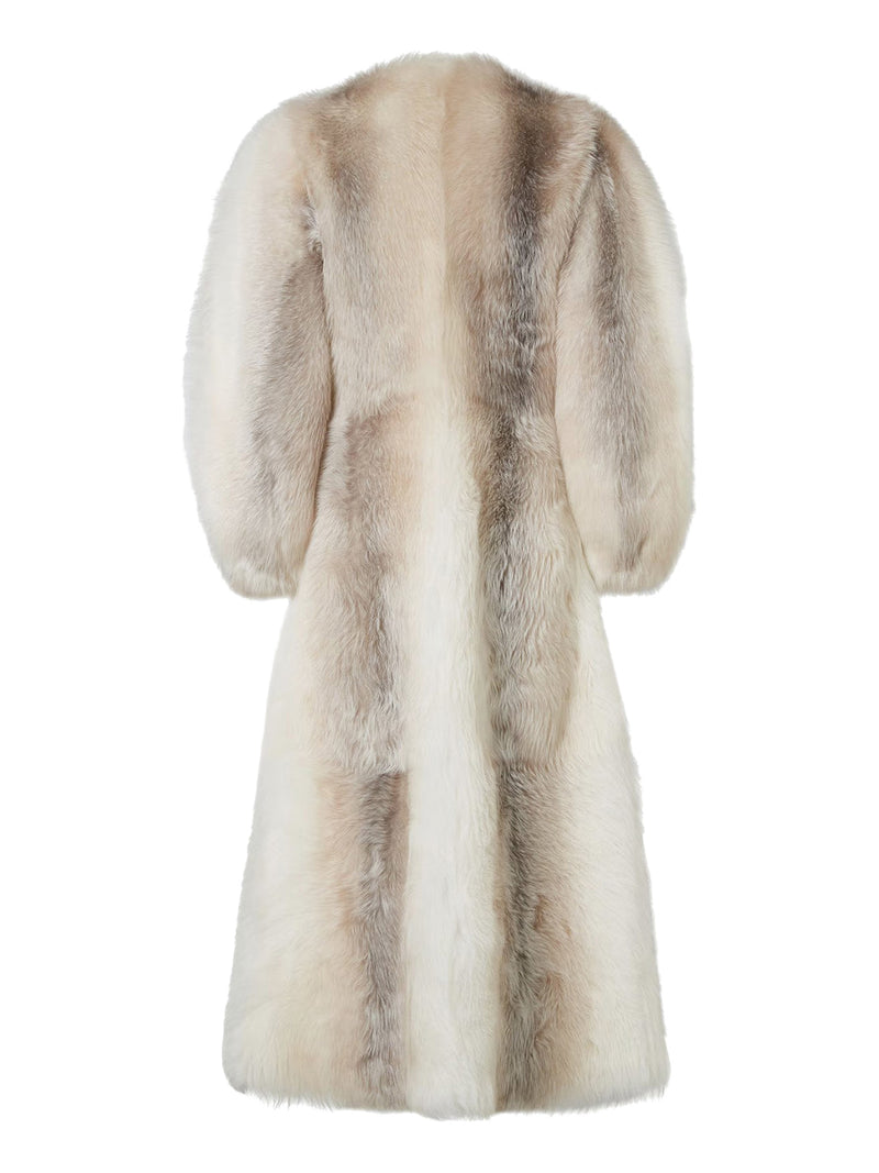 WHITE BACKED SHEEPSKIN COAT