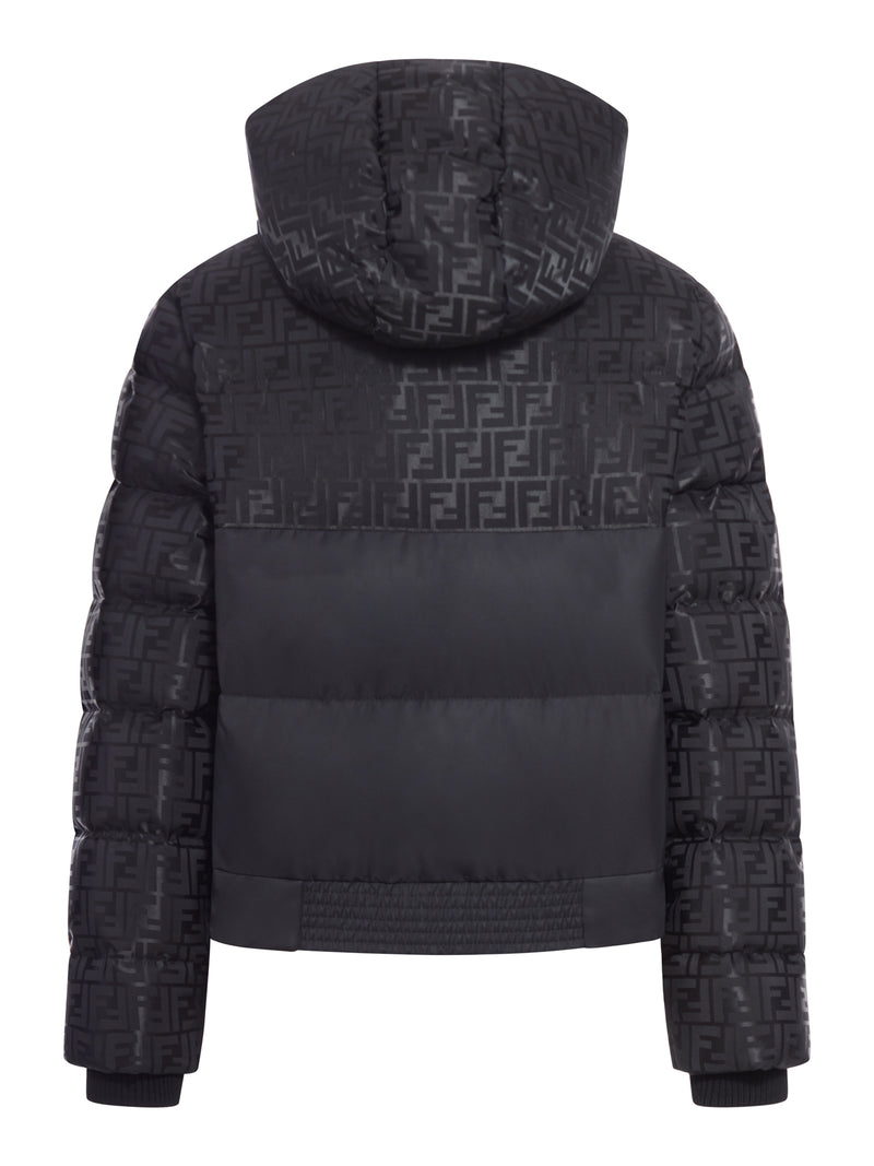PADDED JACKET IN FF JACQUARD TECHNICAL FABRIC