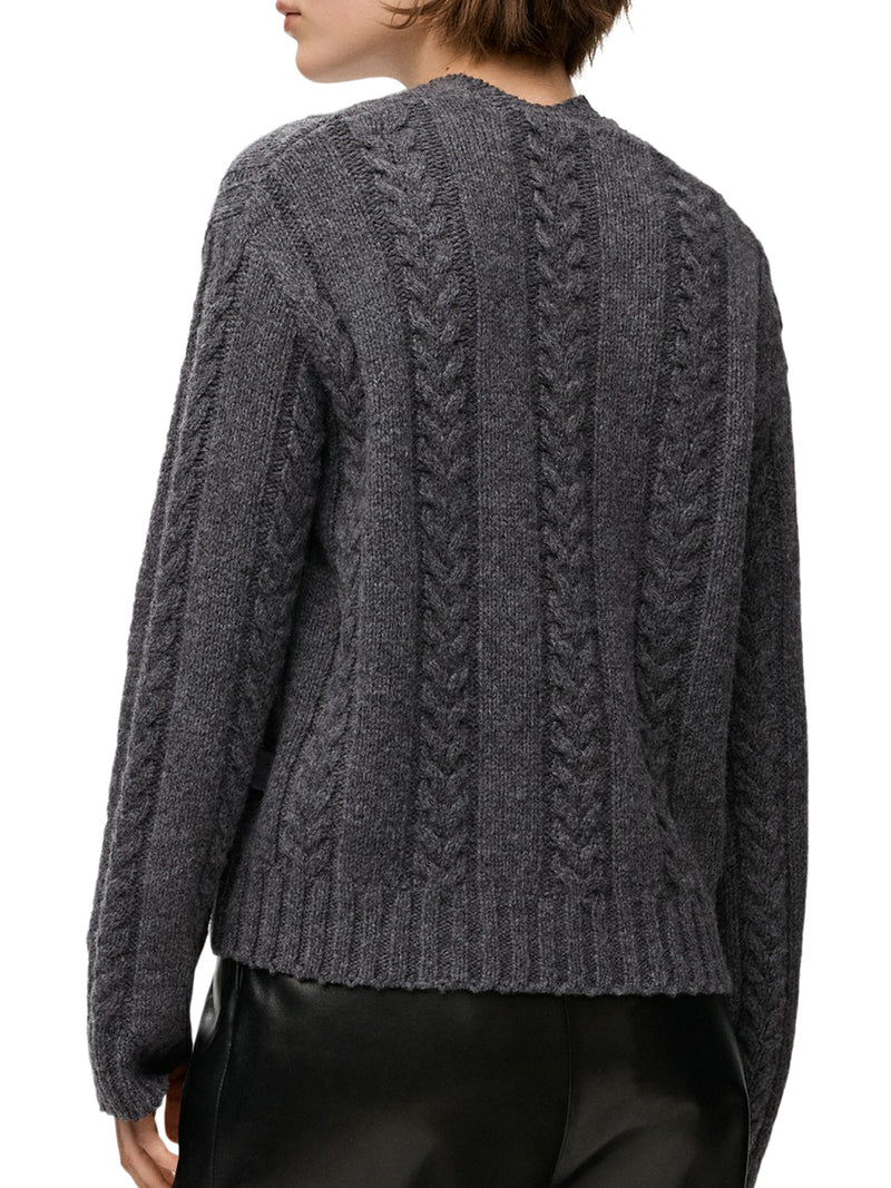 SWEATER IN TEXTURED MOULINÉ WOOL