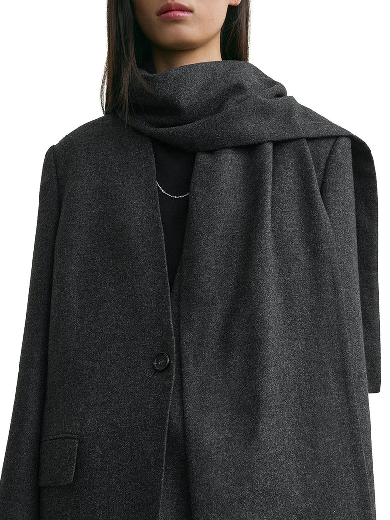 BLAZER WITH WOOL BLEND SCARF