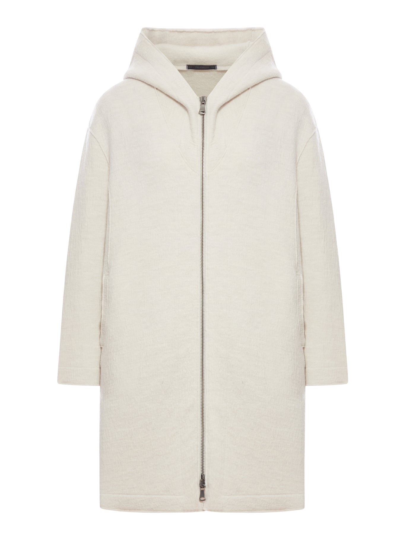 COMFORT FIT HOODED JACKET IN BOILED WOOL