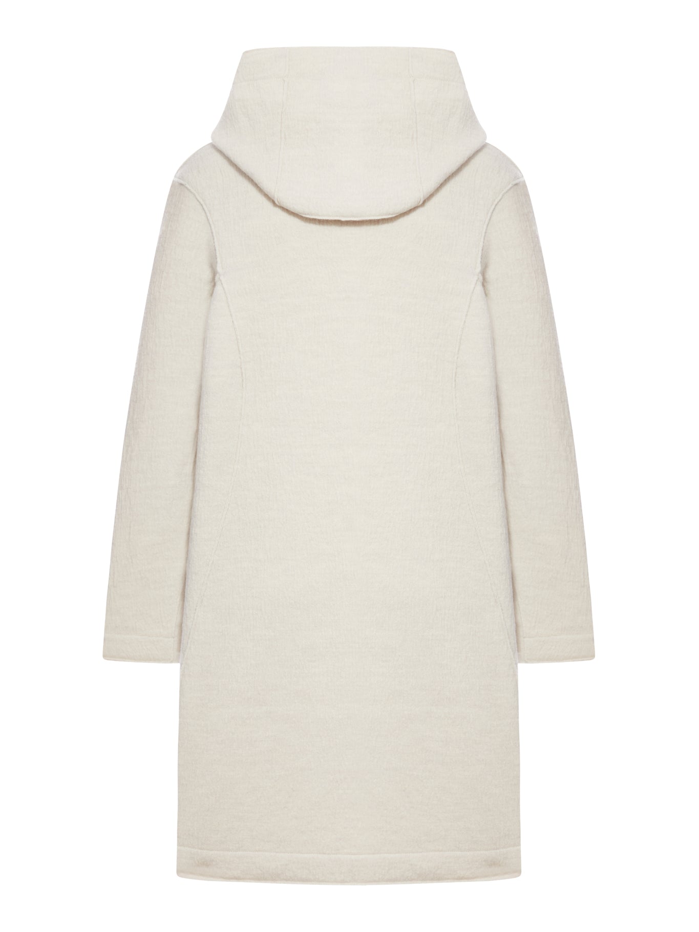 COMFORT FIT HOODED JACKET IN BOILED WOOL