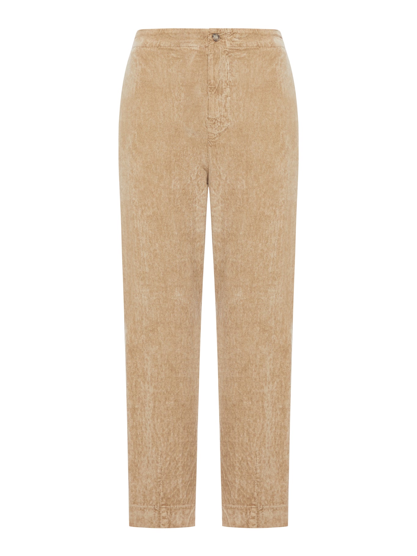 REGULAR FIT VELVET RIBBED TROUSERS