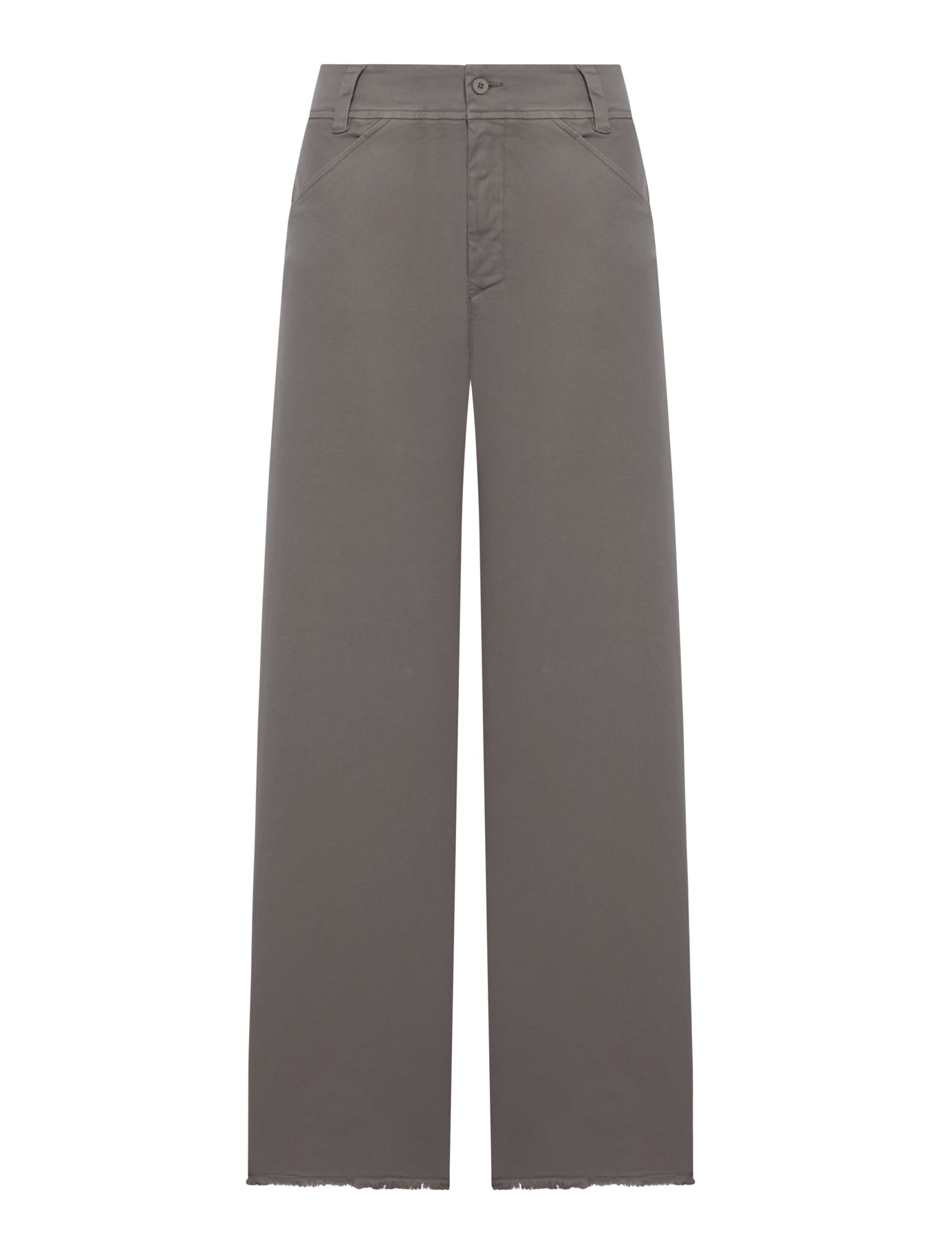 WIDE-LEG TROUSERS IN STRETCH COTTON BLEND