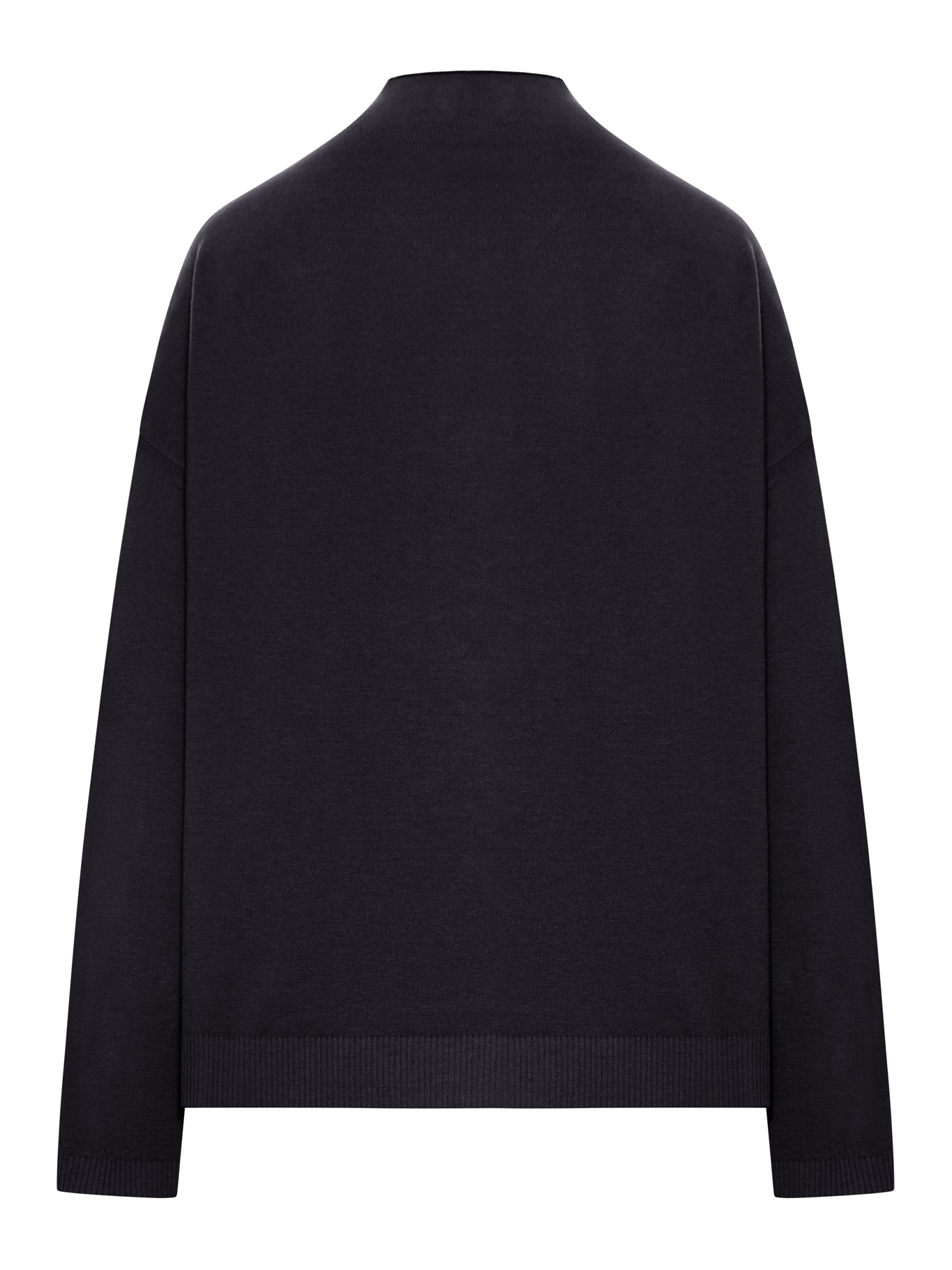 WOOL BLEND HIGH NECK SWEATER