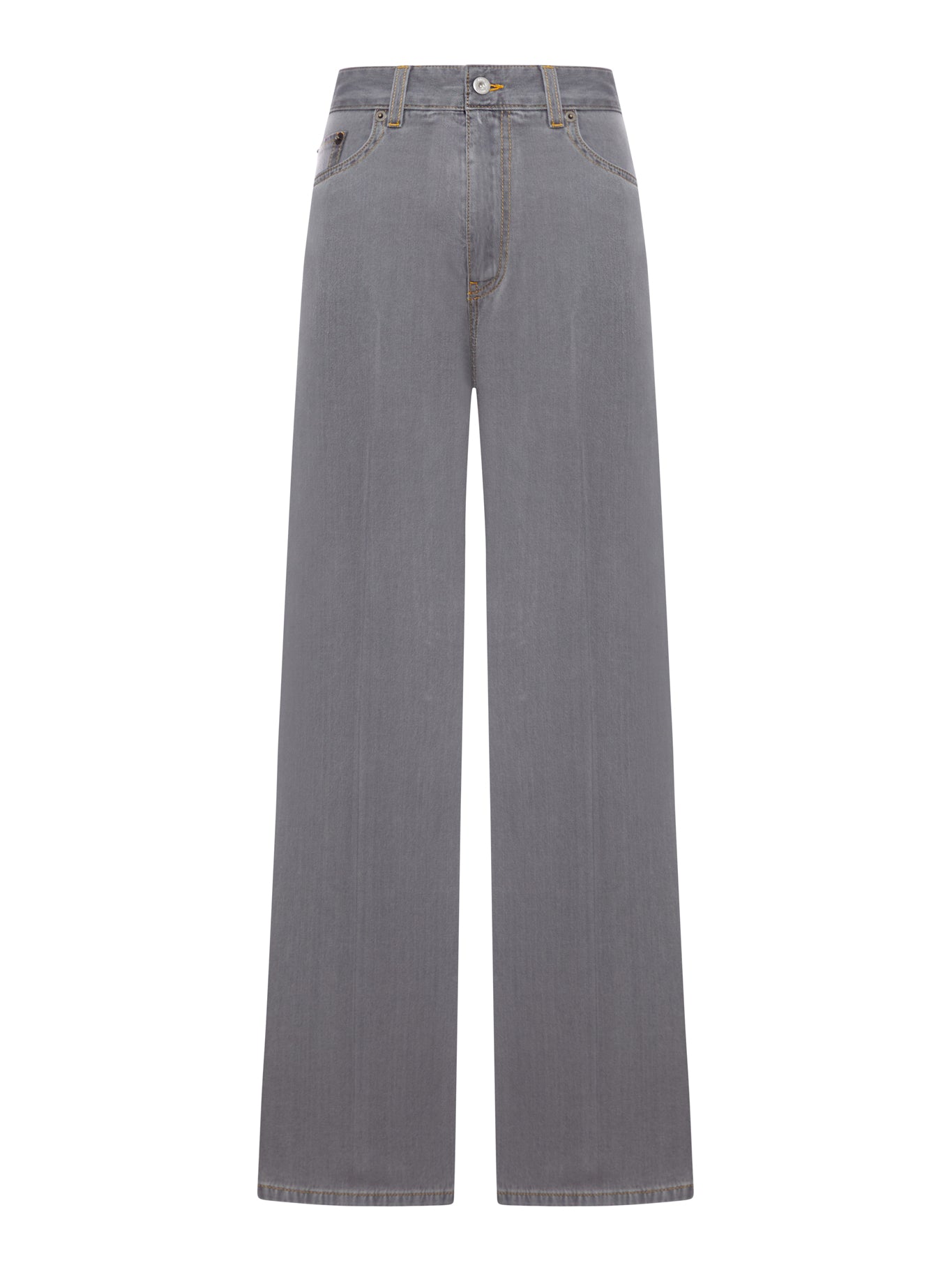 CHAMBRAY DENIM TROUSERS