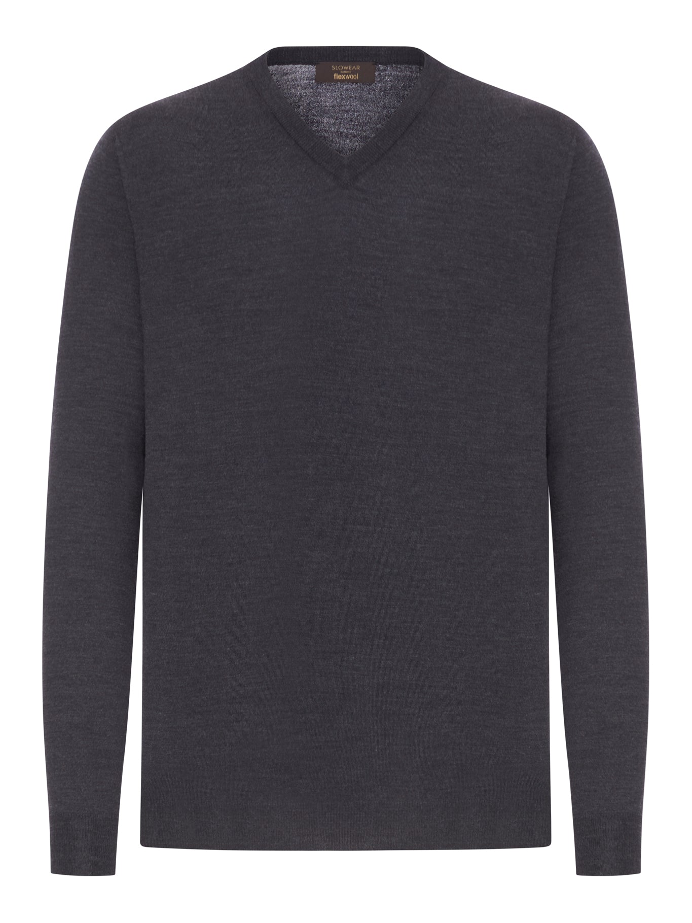 V-NECK SWEATER IN FINE COMBED WOOL