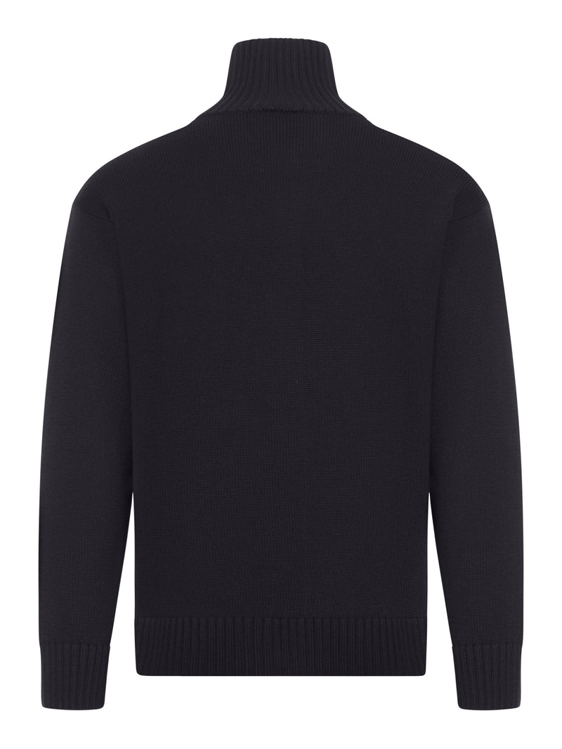 RELAXED FIT 3-YARD FULL ZIP SWEATER