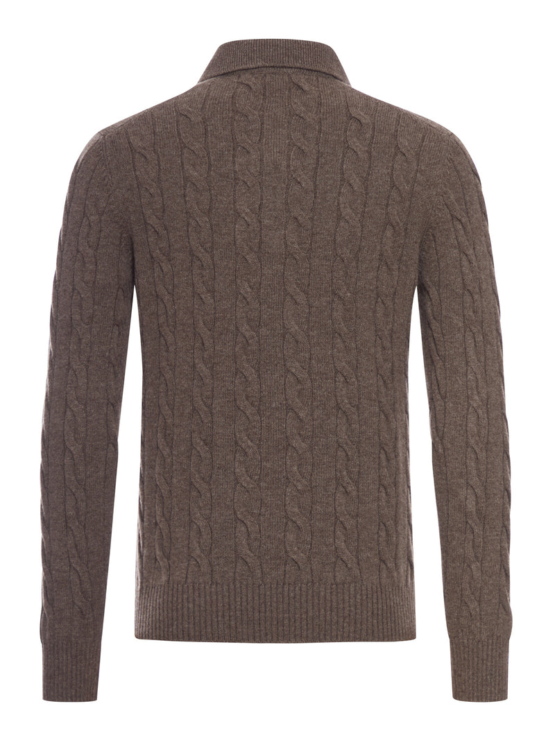 POLO SHIRT WITH WOVEN PATTERN