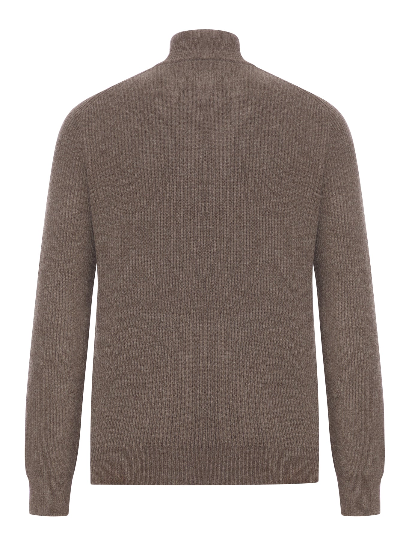 WOOL SWEATER WITH ZIP