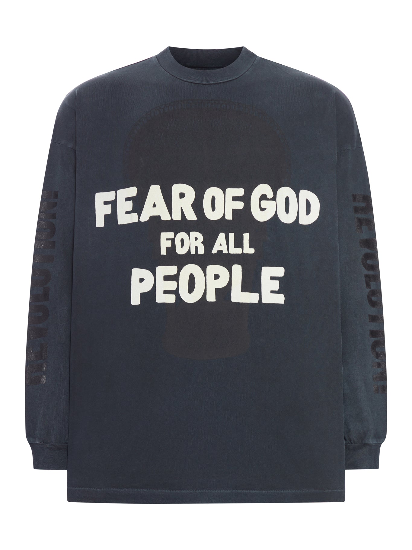 "OPEN OUR FUTURE" LONG-SLEEVED COTTON T-SHIRT