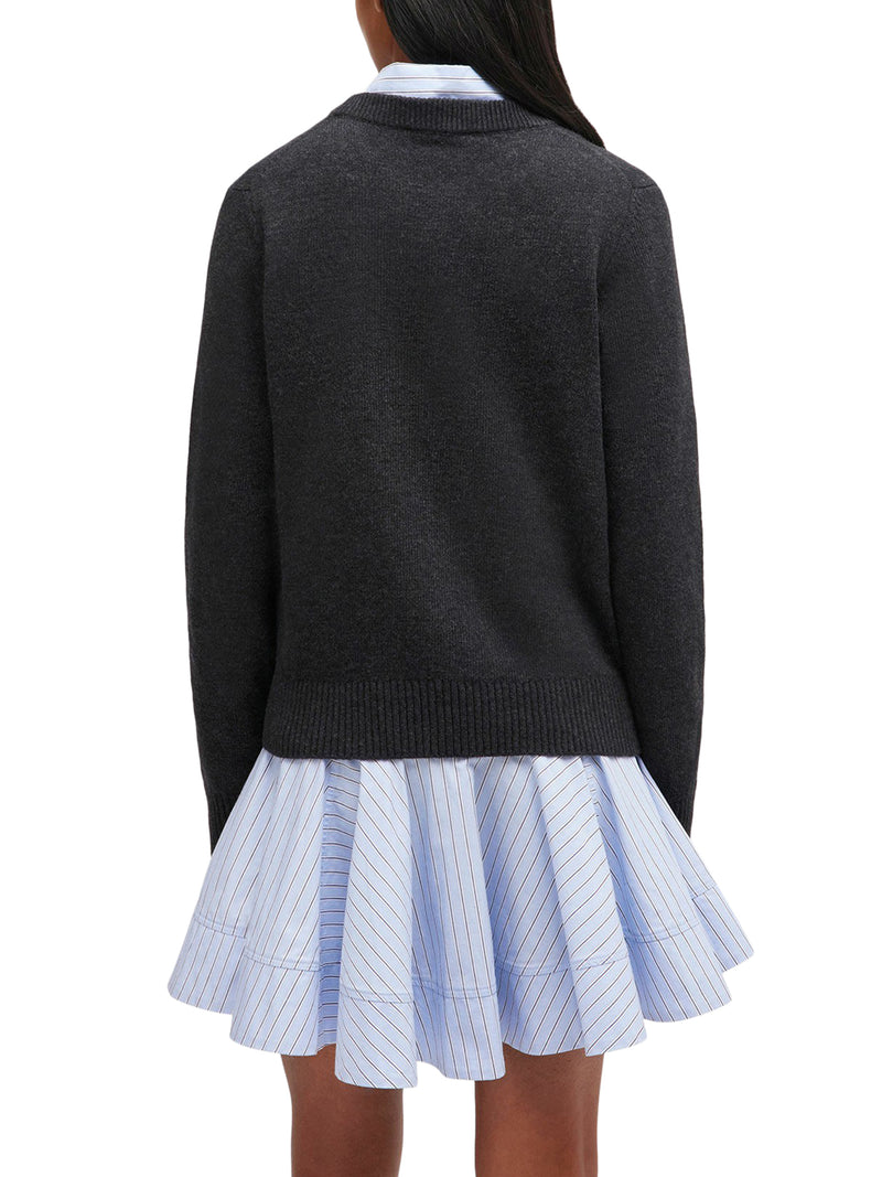 WOOL SWEATER WITH PRINT