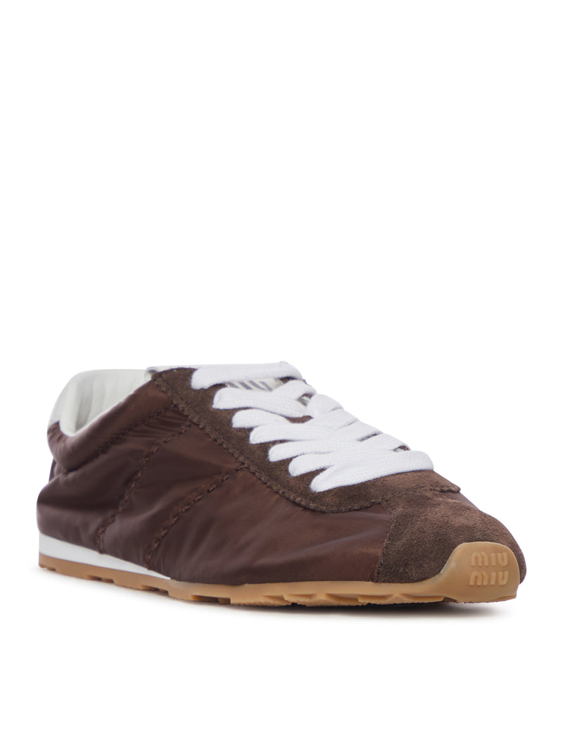 PLUME SNEAKERS IN TECHNICAL FABRIC AND SUEDE