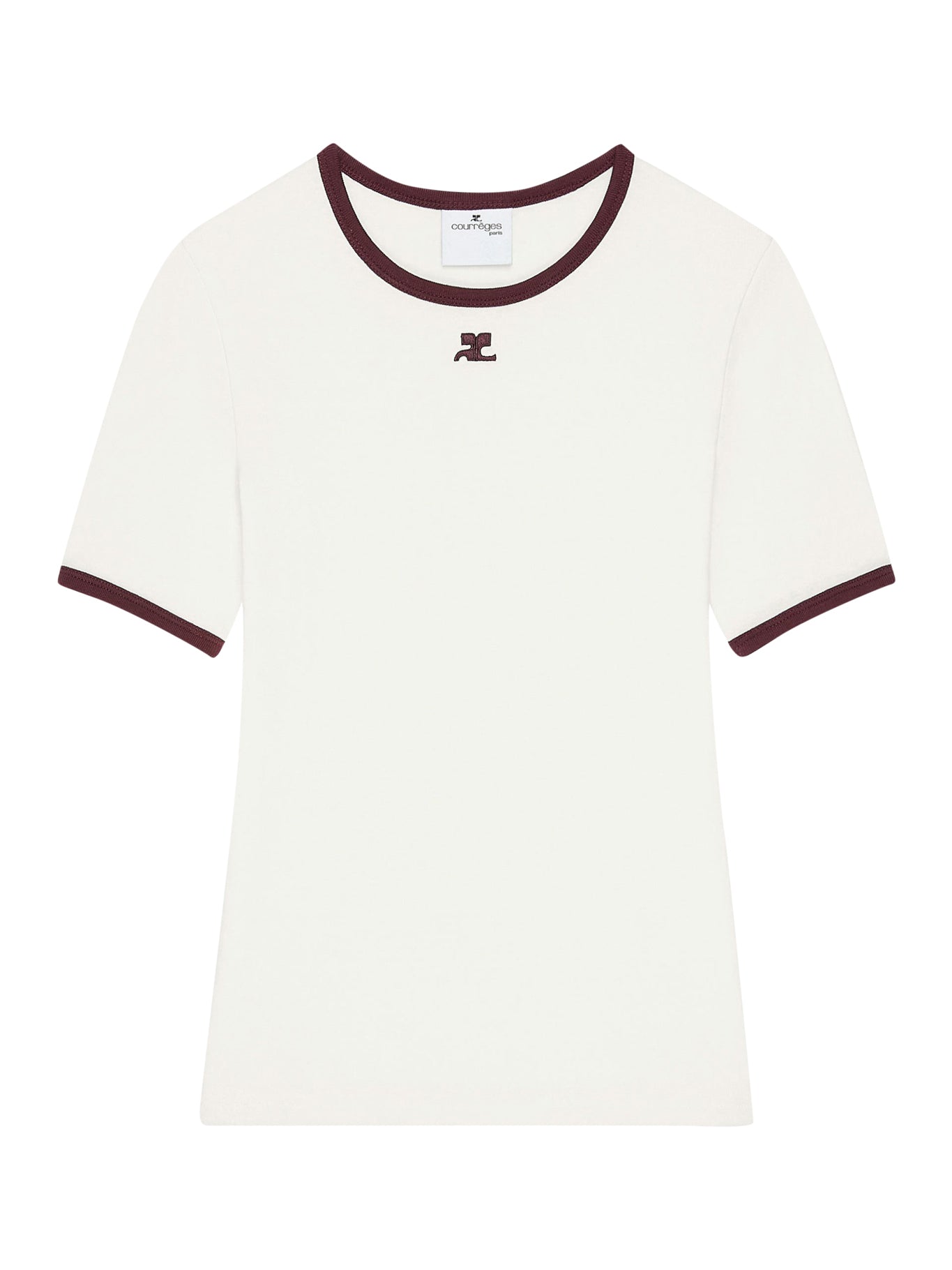 T-SHIRT WITH CONTRASTING COTTON PROFILES
