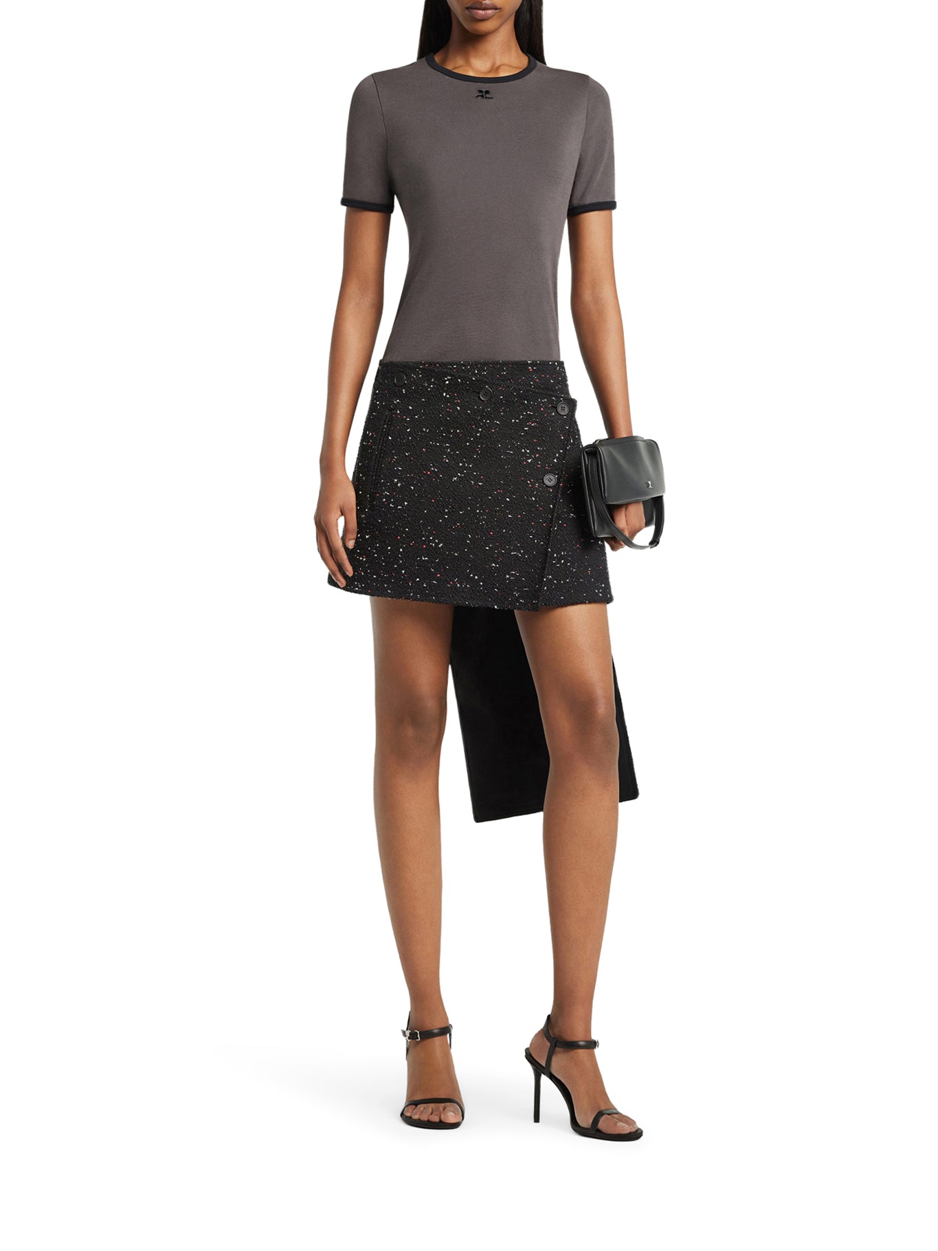 T-SHIRT WITH CONTRASTING COTTON PROFILES