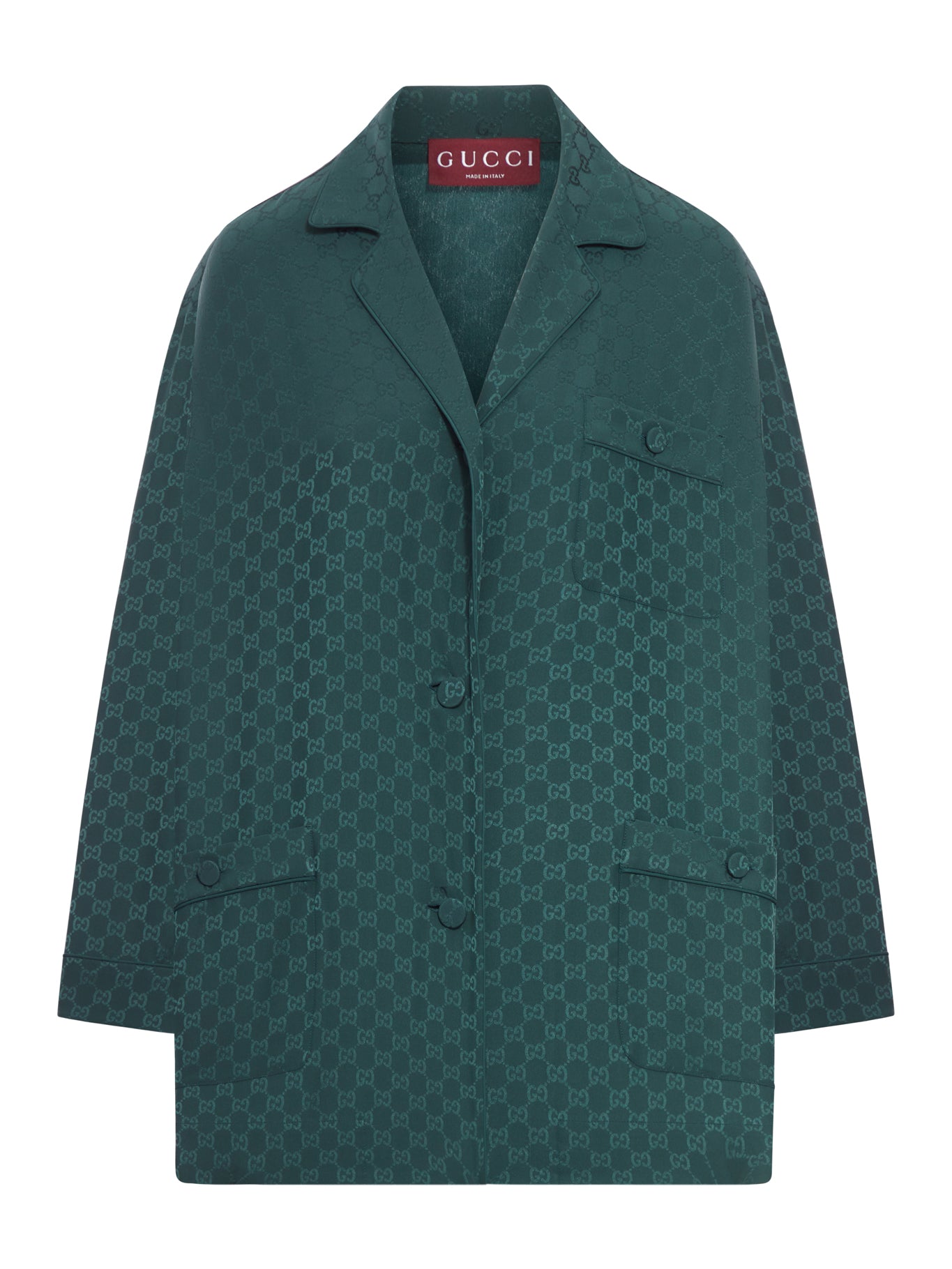 GG JACQUARD SILK SHIRT