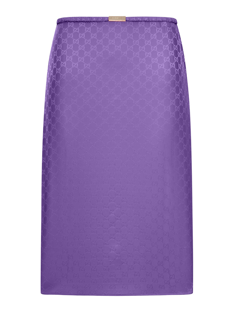 GG JACQUARD SILK SKIRT