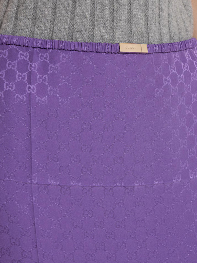 GG JACQUARD SILK SKIRT
