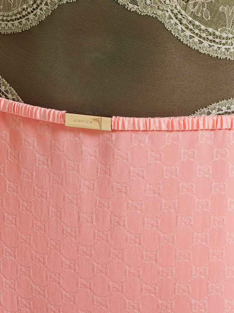 GG JACQUARD SILK SKIRT