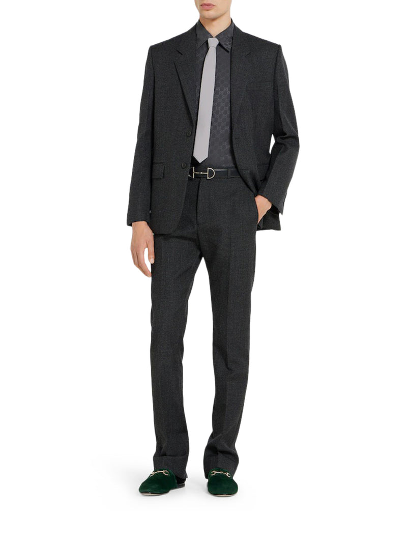 GG JACQUARD SILK SHIRT