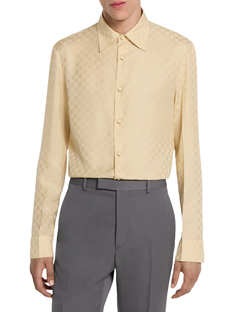 GG JACQUARD SILK SHIRT