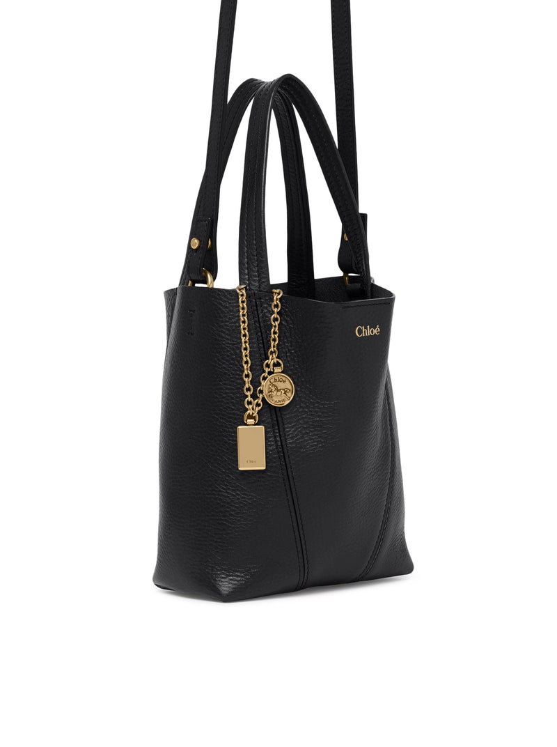 CHLOÉ SPIN SMALL TOTE BAG IN GRAINY LEATHER