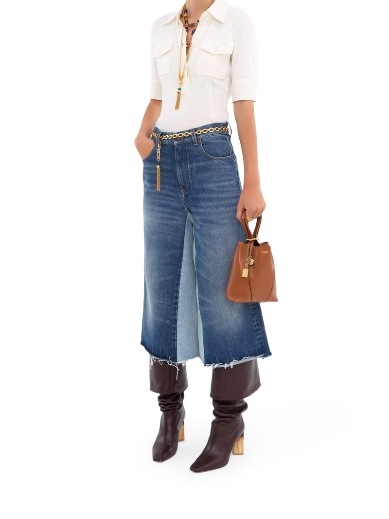 CHLOÉ SPIN SMALL TOTE BAG IN GRAINY LEATHER