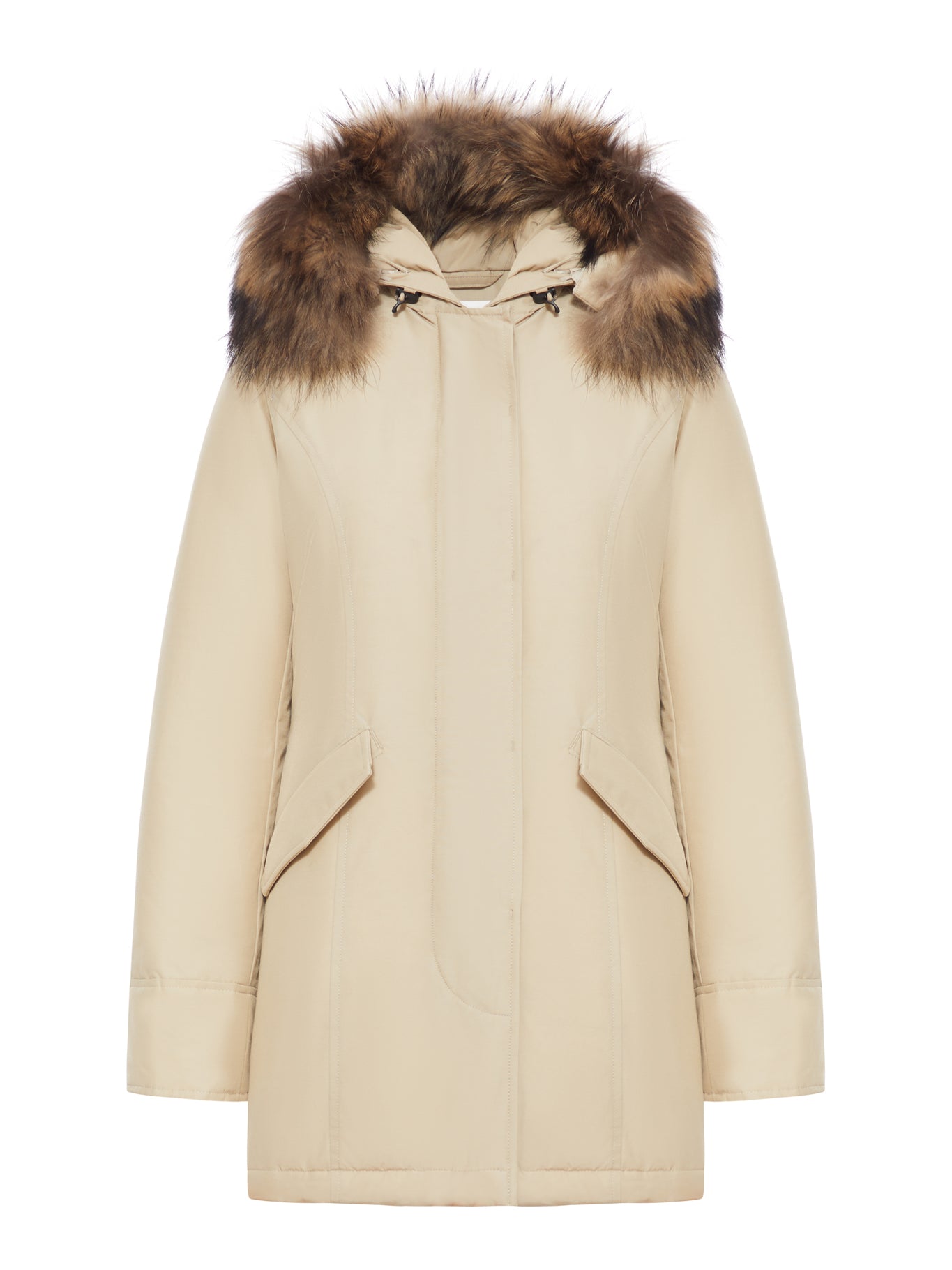 ARCTIC PARKA IN RAMAR CLOTH WITH REMOVABLE FUR