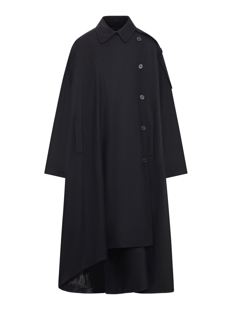 ASYMMETRIC OVERSIZED TRENCH COAT