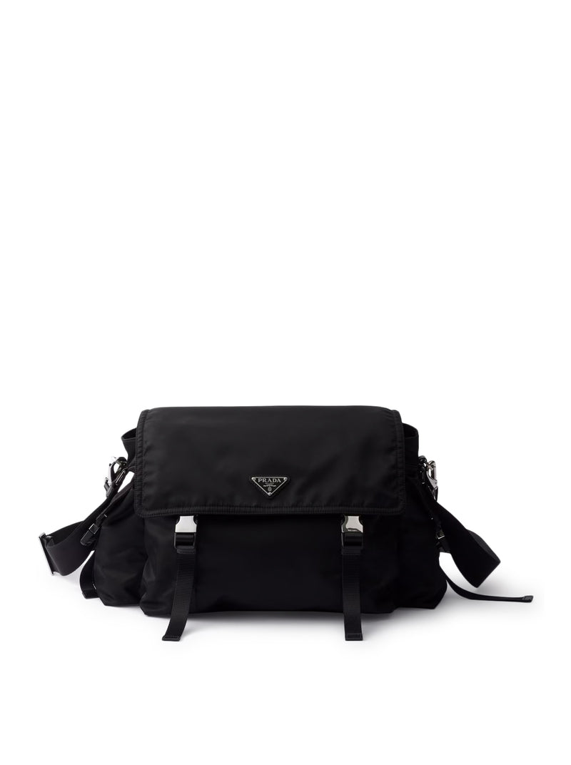 EXPLORE BAG IN RE-NYLON AND LEATHER